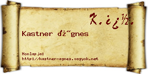 Kastner Ágnes névjegykártya